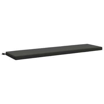 Vidaxl Blazina za klop SOEST 100% poliester Antracit 140 x 40 x 5 cm