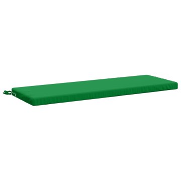 Vidaxl Blazina za klop SOEST 100% poliester Zelena 120 x 40 x 5 cm