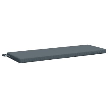 Vidaxl Blazina za klop SOEST 100% poliester Modra 120 x 40 x 5 cm