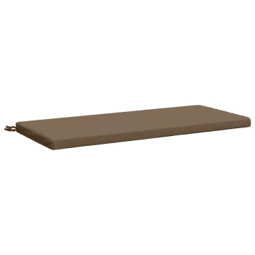 Vidaxl Blazina za klop SOEST 100% poliester Taupe 120 x 50 x 5 cm