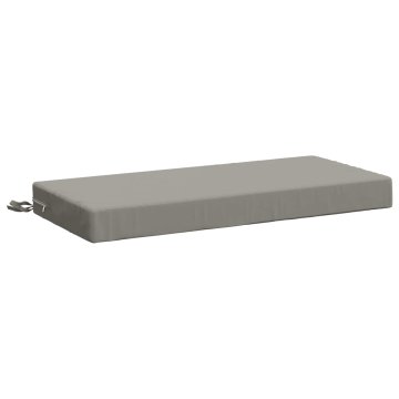 Vidaxl Blazina za klop SOEST 100% poliester Siva 60 x 40 x 8 cm