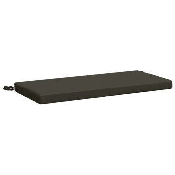 Vidaxl Blazina za klop SOEST 100% poliester Antracit 80 x 40 x 5 cm