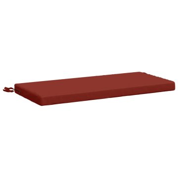 Vidaxl Blazina za klop SOEST 100% poliester Rdeča 80 x 40 x 5 cm