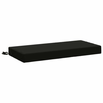 Vidaxl Blazina za klop SOEST 100% poliester Črna 60 x 40 x 8 cm