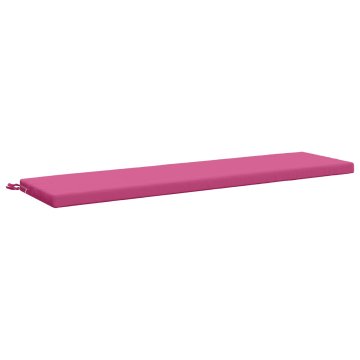 Vidaxl Blazina za klop SOEST 100% poliester Roza 140 x 40 x 5 cm