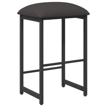 Vidaxl Barski stol Temno siva 40 x 32 x 74 cm Inženirski les