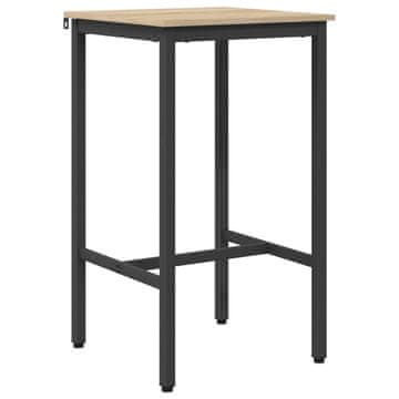Vidaxl Barska miza 52 x 52 x 110 cm Inženirski les Sonoma hrast