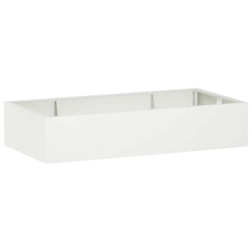 Vidaxl Zadrževanje stene 6 kos 200 x 100 x 50 cm Jeklo Bela