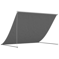Vidaxl Zložljiva tenda antracit 250x150 cm tkanina in jeklo