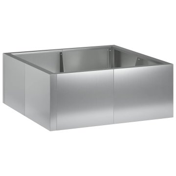 Vidaxl Zadrževanje stene 4 kos 100 x 100 x 40 cm Pocinkano jeklo