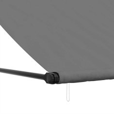 Vidaxl Zložljiva tenda antracit 250x150 cm tkanina in jeklo