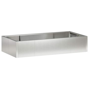Vidaxl Zadrževanje stene 6 kos 200 x 100 x 40 cm Nerjaveče jeklo
