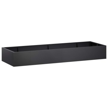 Vidaxl Zadrževanje stene 8 kos 300 x 100 x 50 cm Jeklo Črna