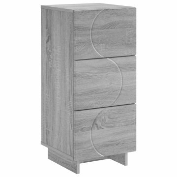 Vidaxl Komoda Siva Sonoma 33,5 x 34,5 x 75 cm Inženirski les