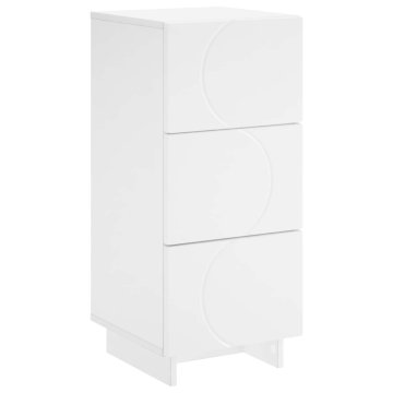 Vidaxl Komoda Bela 33,5 x 34,5 x 75 cm Inženirski les