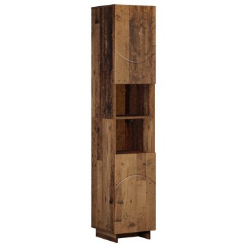 Vidaxl Kopalniška omarica Star les 36,5 x 38 x 180 cm Inženirski les