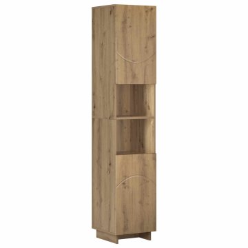 Vidaxl Kopalniška omarica Artisan hrast 36,5 x 38 x 180 cm