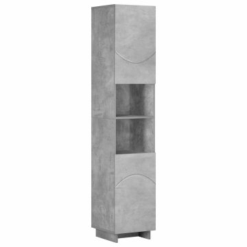 Vidaxl Kopalniška omarica Betonsko siva 36,5 x 38 x 180 cm