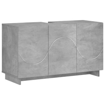 Vidaxl Kopalniška omarica Betonsko siva 101 x 41 x 58 cm