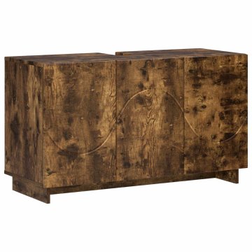 Vidaxl Kopalniška omarica Dimljen hrast 101 x 41 x 58 cm