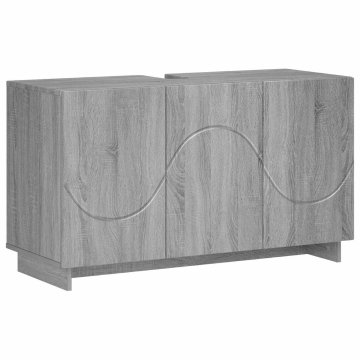 Vidaxl Kopalniška omarica Siva Sonoma 101 x 41 x 58 cm Konstruiran les