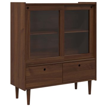 Vidaxl Omara BILBAO Temni karamel 104 x 40 x 120 cm
