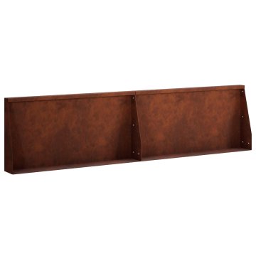 Vidaxl Zadrževanje stene 2 kos 80 x 12 x 30 cm Vremensko odporno jeklo