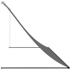 Vidaxl Zložljiva tenda antracit 300x150 cm tkanina in jeklo