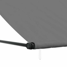 Vidaxl Zložljiva tenda antracit 300x150 cm tkanina in jeklo