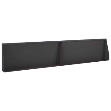 Vidaxl Zadrževanje stene 2 kos 100 x 12 x 30 cm Jeklo Črna