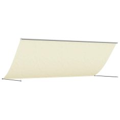Vidaxl Zložljiva tenda krem 350x150 cm tkanina in jeklo