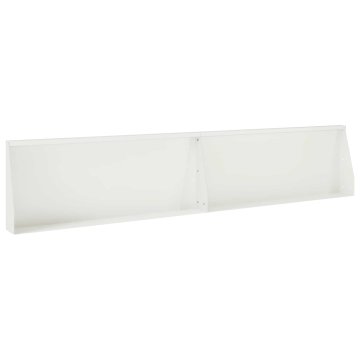 Vidaxl Zadrževanje stene 2 kos 100 x 12 x 40 cm Jeklo Bela