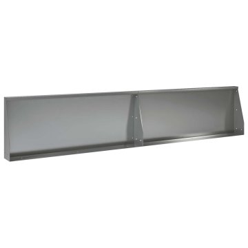 Vidaxl Zadrževanje stene 2 kos 100 x 12 x 50 cm Pocinkano jeklo