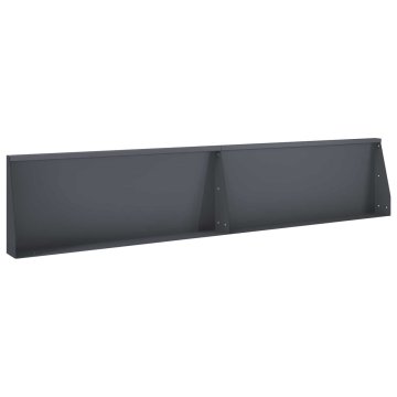 Vidaxl Zadrževanje stene 2 kos 100 x 12 x 40 cm Jeklo Antracit