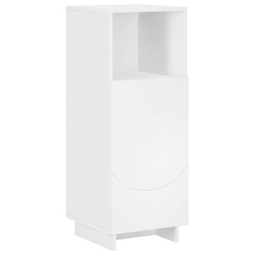 Vidaxl Kopalniška omarica Bela 36.5 x 38 x 95 cm Konstruiran les