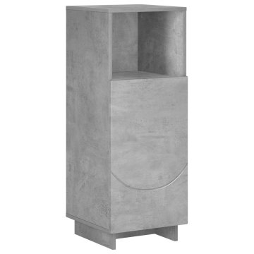 Vidaxl Kopalniška omarica Betonsko siva 36.5 x 38 x 95 cm