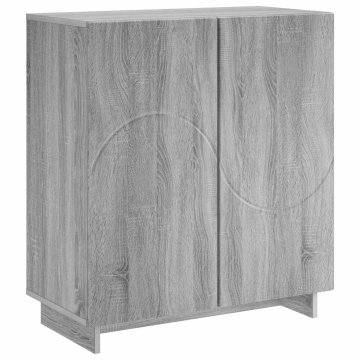 Vidaxl Komoda Siva Sonoma 67 x 34.5 x 75 cm Konstruiran les