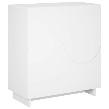 Vidaxl Komoda Bela 67 x 34.5 x 75 cm Konstruiran les