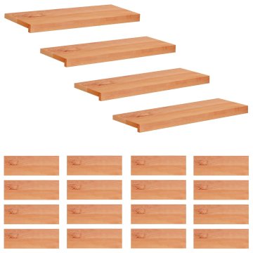 Vidaxl Stopnice 20 kos 70 x 30 x 2 cm Lak Trda bukovina