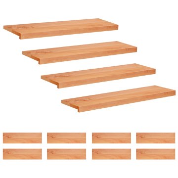 Vidaxl Stopnice 12 kos 100 x 25 x 2 cm Lak Trda bukovina