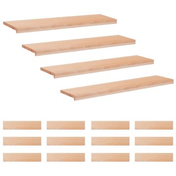 Vidaxl Stopnice 16 kos 110 x 25 x 2 cm Naravna Trda bukovina
