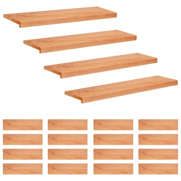 Vidaxl Stopnice 20 kos 90 x 25 x 2 cm Lak Trda bukovina