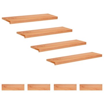 Vidaxl Stopnice 8 kos 90 x 30 x 2 cm Lak Trda bukovina