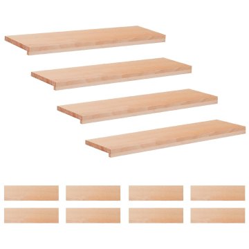 Vidaxl Stopnice 12 kos 90 x 30 x 2 cm Naravna Trda bukovina