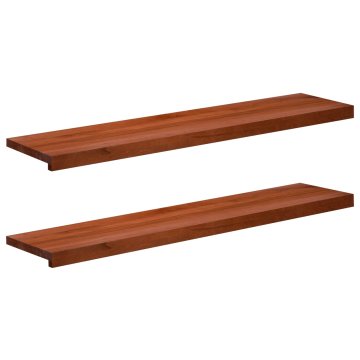 Vidaxl Stopnice 2 kos 120 x 25 x 2 cm Rjava Trda bukovina