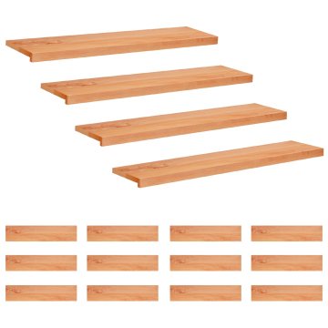 Vidaxl Stopnice 16 kos 120 x 30 x 2 cm Lak Trda bukovina