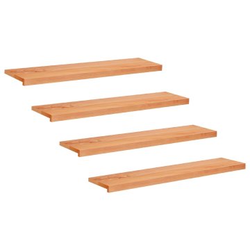 Vidaxl Stopnice 4 kos 110 x 25 x 2 cm Lak Trda bukovina