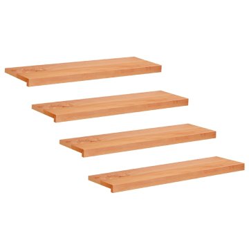 Vidaxl Stopnice 4 kos 100 x 30 x 2 cm Lak Trda bukovina