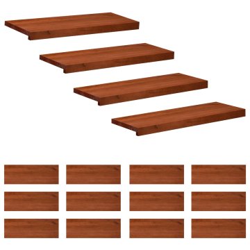Vidaxl Stopnice 16 kos 70 x 30 x 2 cm Rjava Trda bukovina