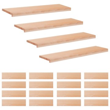 Vidaxl Stopnice 20 kos 90 x 25 x 2 cm Naravna Trda bukovina